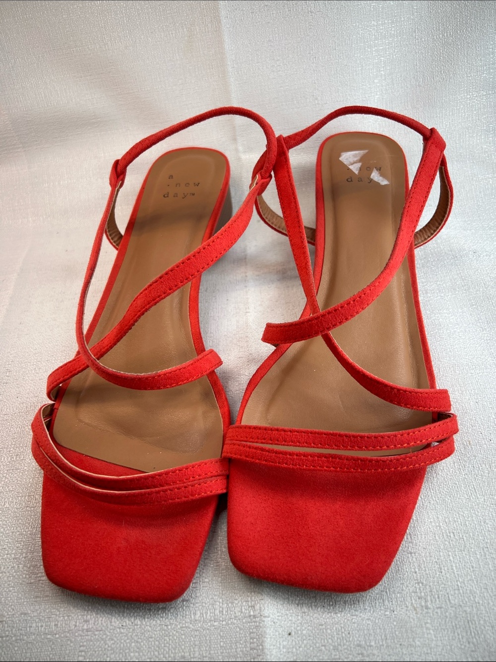 A new day, red sandals